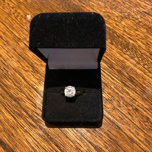 1 1/2 ct moissanite ring